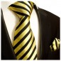 Preview: Krawatte gold schwarz 335