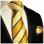 Preview: Krawatte gold schwarz 264