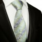 Preview: Krawatte grün blau paisley brokat 2058