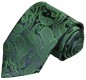 Preview: Herren Krawatte grün blau paisley