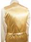 Preview: Hochzeitswesten Set 5tlg gold + Modern fit Hemd creme V97HL82
