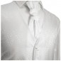Preview: Hochzeitswesten Set 5tlg weiß + Hemd Modern Fit weiß V43HL30