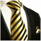 Preview: Krawatte gold gestreift