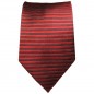 Preview: Krawatte rot schwarz schmal gestreift Seide