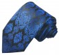 Preview: Krawatte blau schwarz barock 649