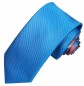 Preview: Kontrast Knoten Krawatten Set 2tlg Krawatte + Einstecktuch blau uni P8