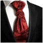 Preview: Hochzeitskrawatte | Plastron weinrot floral Hochzeit Krawatte