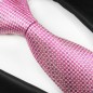 Preview: pink karierte Krawatte Seide