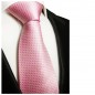 Preview: Pinke Krawatte uni einfarbig Seide