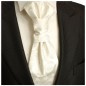Preview: Hochzeitskrawatte | Plastron ivory paisley Hochzeit Krawatte