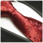 Preview: Krawatte weinrot geblümt für den Herren