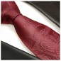 Preview: Krawatte für Herren - Hochzeit Krawatte rot paisley