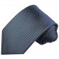 Preview: Blaue Krawatte fein gepunktet Seide 2041