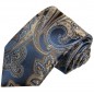 Preview: Krawatte blau paisley Seide 2043