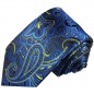 Preview: Krawatte blau Seide paisley 2044