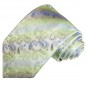 Preview: Krawatte grün blau paisley Seide 2058