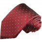 Preview: Rote Krawatte gepunktet Seide