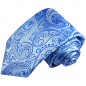 Preview: Krawatte hellblau und royal blau paisley 2102