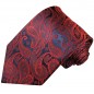 Preview: Krawatte rot blau paisley Seide