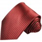 Preview: Krawatte rot schwarz gestreift Seide