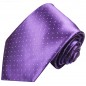 Preview: Krawatte lila violett Seide gepunktet