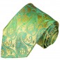 Preview: Krawatte grün gold paisley