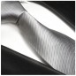 Preview: silber graue krawatte uni