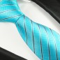 Preview: türkis gestreifte Krawatte
