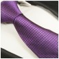 Preview: Krawatte lila violett kariert Seide