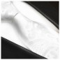 Preview: Weiße Krawatte für die Hochzeit in paisley Muster