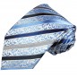 Preview: Krawatte blau barock gestreift 718