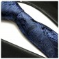 Preview: Extra lange Krawatte 165cm - Krawatte blau paisley