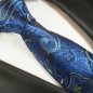 Preview: Blaue Krawatte Seide paisley 2044