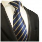 Preview: Blau gestreifte - extra lange Krawatte 165cm