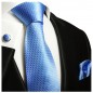 Preview: Krawatte blau uni 502