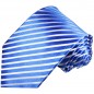 Preview: Krawatte blau gestreift Seide 923