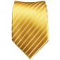 Preview: Krawatte gold seide gestreift