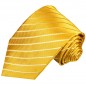 Preview: Extra lange Krawatte 165cm - gold gestreift