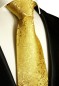 Preview: Extra lange Krawatte 165cm - Krawatte gold barock