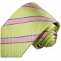Preview: Krawatte grün pink Seide