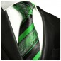 Preview: Krawatte grün schwarz barock