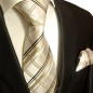 Preview: ivory braune krawatten set 2tlg