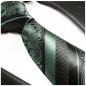 Preview: Krawatte mintgrün barock gestreift Seide