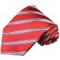Preview: Krawatte rot weiß blau gestreift Seide