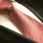 Preview: rot gestreifte Krawatte