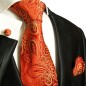 Preview: Rot paisley Krawatten Set 3tlg