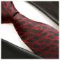 Preview: Herren Krawatte rot schwarz gepunket