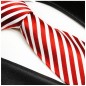 Preview: rote Krawatte Seide gestreift