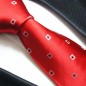 Preview: rote Krawatte Seide kariert