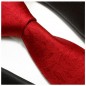 Preview: rote Krawatte Seide uni paisley
